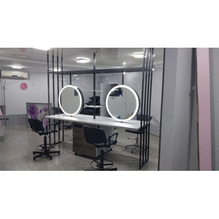 Masa de lucru pentru salon de coafura cu oglinda iluminata A-81